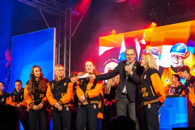 2026-02-26 - Tribute TeamNL Tribute TeamNL HEERENVEEN, NETHERLANDS - FEBRUARY 26: Femke Kok, Marijke Groenewoud, Antoinette Rijpma - de Jong, Jeroen Stomphorst, Xandra Velzeboer during the Tribute TeamNL Tribute TeamNL at the Oude Koenarkt on February 26, 2026 in Heerenveen, Netherlands Heerenveen Oude Koenarkt Netherlands Content not available for redistribution in The Netherlands directly or indirectly through any third parties. Copyright: xDouwexBijlsmax
