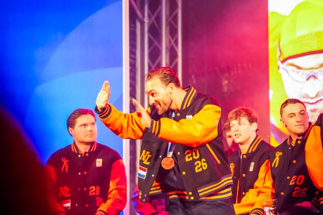 2026-02-26 - Tribute TeamNL Tribute TeamNL HEERENVEEN, NETHERLANDS - FEBRUARY 26: Kjeld Nuis during the Tribute TeamNL Tribute TeamNL at the Oude Koenarkt on February 26, 2026 in Heerenveen, Netherlands Heerenveen Oude Koenarkt Netherlands Content not available for redistribution in The Netherlands directly or indirectly through any third parties. Copyright: xDouwexBijlsmax