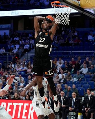 FC Bayern Munich s Isiaha Mike during Euroleague Regular Season Round 29 match. February 26, 2026. (20260226342)