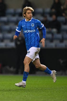 260226 KRC Genk vs Dinamo Zagreb Junya Ito (10) of Genk pictured pictured during the second leg game in the Uefa Europa League season 2025-2026 Knock Out Phase between KRC Genk and Dinamo Zagreb from Croatia on February 26 , 2026 in Genk, Belgium. (Photo by David Catry Isosport) Genk Belgium  Copyright: xDavidxCatryx 20260226DC2_2219