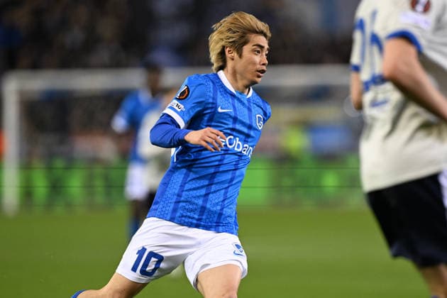 260226 KRC Genk vs Dinamo Zagreb Junya Ito (10) of Genk pictured pictured during the second leg game in the Uefa Europa League season 2025-2026 Knock Out Phase between KRC Genk and Dinamo Zagreb from Croatia on February 26 , 2026 in Genk, Belgium. (Photo by David Catry Isosport) Genk Belgium  Copyright: xDavidxCatryx 20260226DC2_2468