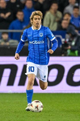 260226 KRC Genk vs Dinamo Zagreb Junya Ito (10) of Genk pictured pictured during the second leg game in the Uefa Europa League season 2025-2026 Knock Out Phase between KRC Genk and Dinamo Zagreb from Croatia on February 26 , 2026 in Genk, Belgium. (Photo by David Catry Isosport) Genk Belgium  Copyright: xDavidxCatryx 20260226DC2_3207