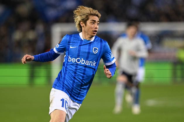 260226 KRC Genk vs Dinamo Zagreb Junya Ito (10) of Genk pictured pictured during the second leg game in the Uefa Europa League season 2025-2026 Knock Out Phase between KRC Genk and Dinamo Zagreb from Croatia on February 26 , 2026 in Genk, Belgium. (Photo by David Catry Isosport) Genk Belgium  Copyright: xDavidxCatryx 20260226DC2_2463