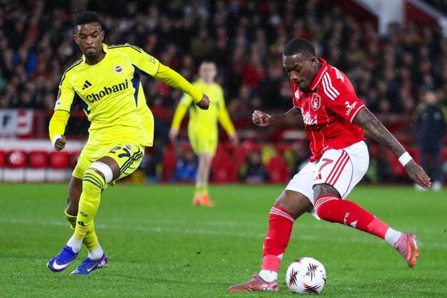 Nottingham Forest v Fenerbahce SK, UEFA Europa League Callum Hudson-Odoi Of Nottingham Forest scores a GOAL 1-2 during the Nottingham Forest v Fenerbahce SK UEFA Europa League Play-Offs 2nd Leg match at the City Ground, West Bridgford, England on 26 February 2026 Credit: Lee Keuneke Every Second Media Editorial use only. All images are copyright Every Second Media Limited. No images may be reproduced without prior permission. Copyright: xIMAGO EveryxSecondxMediax ESM-1824-0037 LeexKeunekex xEveryxSecondxMediax