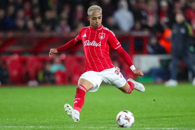 Nottingham Forest v Fenerbahce SK, UEFA Europa League Omari Hutchinson Of Nottingham Forest shoots at goal during the Nottingham Forest v Fenerbahce SK UEFA Europa League Play-Offs 2nd Leg match at the City Ground, West Bridgford, England on 26 February 2026 Credit: Lee Keuneke Every Second Media Editorial use only. All images are copyright Every Second Media Limited. No images may be reproduced without prior permission. Copyright: xIMAGO EveryxSecondxMediax ESM-1824-0057 LeexKeunekex xEveryxSecondxMediax