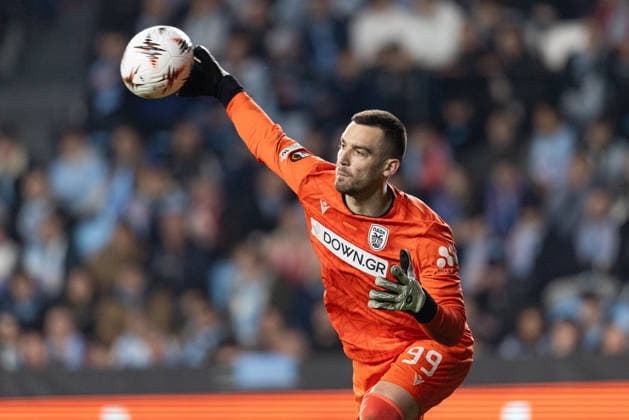 Antonis Tsiftsis seen during UEFA Europa League knock out play off game between teams of RC Celta de Vigo and PAOK FC at Estadio de Balaidos (Maciej Rogowski Ball Raw Images PT) Vigo Estadio de Balaidos Spain Copyright: xMaciejxRogowskix _ROG7645