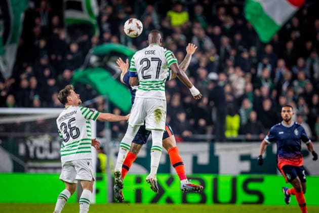 FERENCVAROS - LUDOGORETS Ibrahim Cisse of Ferencvaros during the 2 nd leg of KO play off s of UEFA Europa league football match between Ferencvarosi TC and PFC Ludogorets Razgrad. Groupama Arena, Ferencvaros Arena, Budapest, Hungary, February 26, 2026. Photo by Branislav Racko Copyright: xx 080A7199