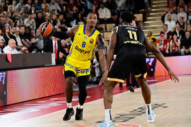 BASKET-BALL : AS Monaco VS Maccabi Rapyd Tel Aviv - Turkish Airlines EuroLeague - 26 02 2026 Lonnie Walker (Maccabi) - Turkish Airlines EuroLeague match between AS Monaco and Maccabi Rapyd Tel Aviv on February 26, 2026 at the Gaston-MÃ decin sports hall in Monaco MonacoMonaco  Copyright: xWilliamxCannarellax