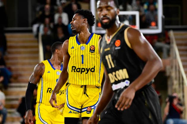 BASKET-BALL : AS Monaco VS Maccabi Rapyd Tel Aviv - Turkish Airlines EuroLeague - 26 02 2026 Jaylen Hoard (Maccabi) - Turkish Airlines EuroLeague match between AS Monaco and Maccabi Rapyd Tel Aviv on February 26, 2026 at the Gaston-MÃ decin sports hall in Monaco MonacoMonaco  Copyright: xWilliamxCannarellax