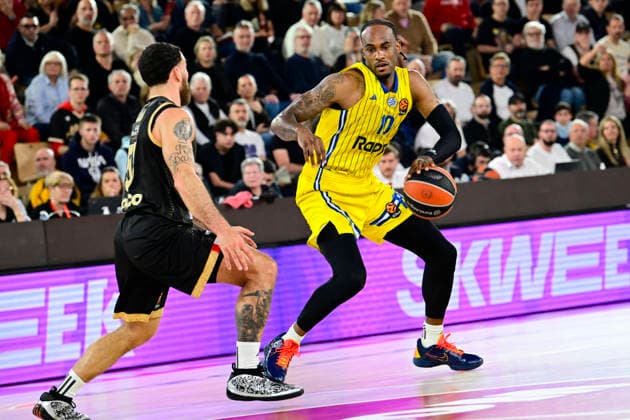 BASKET-BALL : AS Monaco VS Maccabi Rapyd Tel Aviv - Turkish Airlines EuroLeague - 26 02 2026 Oshae Brissett (Maccabi) - Turkish Airlines EuroLeague match between AS Monaco and Maccabi Rapyd Tel Aviv on February 26, 2026 at the Gaston-MÃ decin sports hall in Monaco MonacoMonaco  Copyright: xWilliamxCannarellax