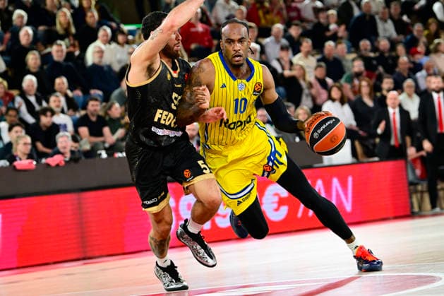 BASKET-BALL : AS Monaco VS Maccabi Rapyd Tel Aviv - Turkish Airlines EuroLeague - 26 02 2026 Oshae Brissett (Maccabi) - Turkish Airlines EuroLeague match between AS Monaco and Maccabi Rapyd Tel Aviv on February 26, 2026 at the Gaston-MÃ decin sports hall in Monaco MonacoMonaco  Copyright: xWilliamxCannarellax
