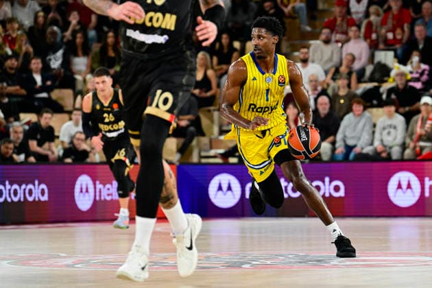 BASKET-BALL : AS Monaco VS Maccabi Rapyd Tel Aviv - Turkish Airlines EuroLeague - 26 02 2026 Jaylen Hoard (Maccabi) - Turkish Airlines EuroLeague match between AS Monaco and Maccabi Rapyd Tel Aviv on February 26, 2026 at the Gaston-MÃ decin sports hall in Monaco MonacoMonaco  Copyright: xWilliamxCannarellax
