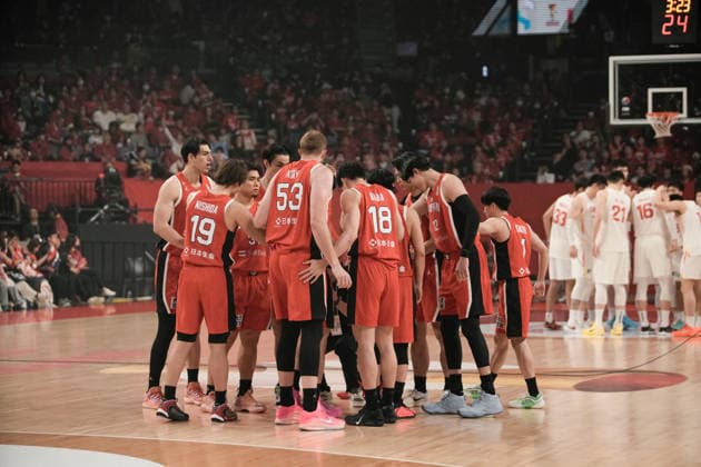 Japan Mens national team, Nationalteam group (JPN), FEBRUARY 26, 2026 - Basketball : FIBA Basketball World Cup 2027 Asian Qualifiers First Round Group B match between Japan - China at Okinawa Suntory Arena, Okinawa, Japan. Noxthirdxpartyxsales  aflo_321437447