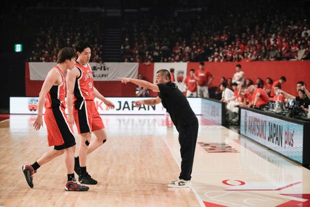 (L-R) Yudai Nishida, Yudai Baba and Dai Oketani head coach (JPN), FEBRUARY 26, 2026 - Basketball : FIBA Basketball World Cup 2027 Asian Qualifiers First Round Group B match between Japan - China at Okinawa Suntory Arena, Okinawa, Japan. Noxthirdxpartyxsales  aflo_321437451