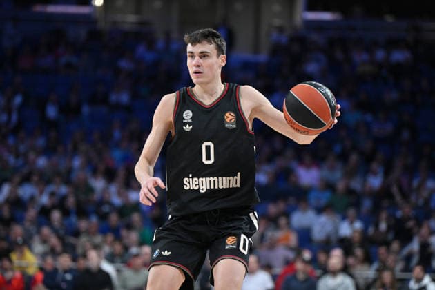 Real Madrid v FC Bayern Munich - Euroleague 2025 2026 - 26 Feb 2026 Neno Dimitrijevic of FC Bayern Munich during the EuroLeague match between Real Madrid and FC Bayern Munich at Movistar Arena Victory of the Real Madrid 93-70 Madrid Spain Copyright: xAtilanoxGarciax xSOPAxImagesx photos06636