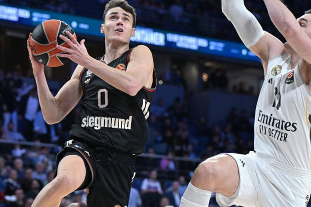 Real Madrid v FC Bayern Munich - Euroleague 2025 2026 - 26 Feb 2026 Neno Dimitrijevic of FC Bayern Munich during the EuroLeague match between Real Madrid and FC Bayern Munich at Movistar Arena Victory of the Real Madrid 93-70 Madrid Spain Copyright: xAtilanoxGarciax xSOPAxImagesx photos06639