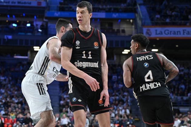 Real Madrid v FC Bayern Munich - Euroleague 2025 2026 - 26 Feb 2026 Vladimir Lucic of FC Bayern Munich during the EuroLeague match between Real Madrid and FC Bayern Munich at Movistar Arena Victory of the Real Madrid 93-70 Madrid Spain Copyright: xAtilanoxGarciax xSOPAxImagesx photos06653