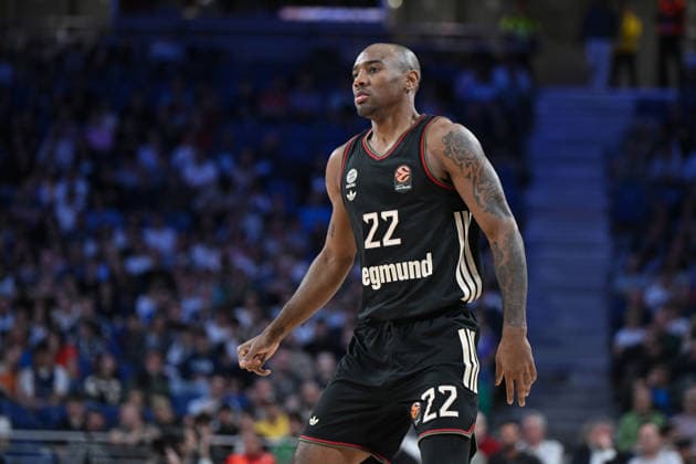 Real Madrid v FC Bayern Munich - Euroleague 2025 2026 - 26 Feb 2026 Isiaha Mike of FC Bayern Munich during the EuroLeague match between Real Madrid and FC Bayern Munich at Movistar Arena Victory of the Real Madrid 93-70 Madrid Spain Copyright: xAtilanoxGarciax xSOPAxImagesx photos06662