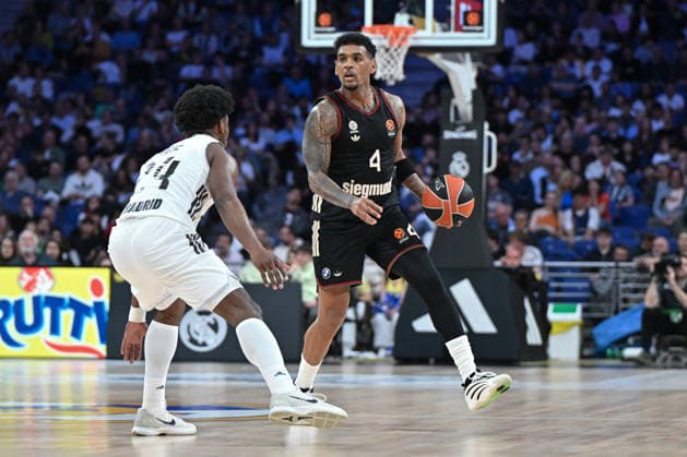 Real Madrid v FC Bayern Munich - Euroleague 2025 2026 - 26 Feb 2026 Xavier Rathan-Mayes of FC Bayern Munich during the EuroLeague match between Real Madrid and FC Bayern Munich at Movistar Arena Victory of the Real Madrid 93-70 Madrid Spain Copyright: xAtilanoxGarciax xSOPAxImagesx photos06675