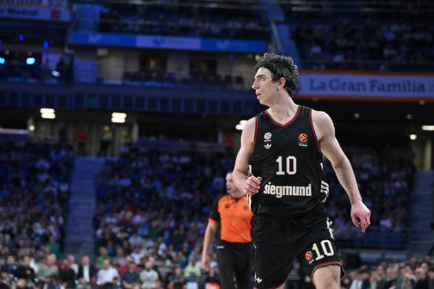Real Madrid v FC Bayern Munich - Euroleague 2025 2026 - 26 Feb 2026 Justinian Jessup of FC Bayern Munich during the EuroLeague match between Real Madrid and FC Bayern Munich at Movistar Arena Victory of the Real Madrid 93-70 Madrid Spain Copyright: xAtilanoxGarciax xSOPAxImagesx photos06694