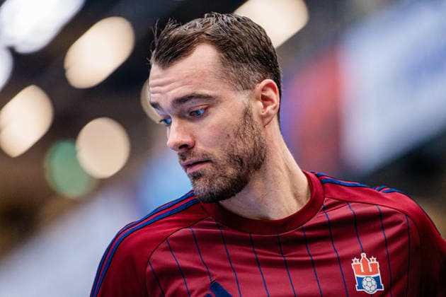Casper Mortensen Handball Sport Verein Hamburg, 51 GER, TBV Lemgo Lippe vs Handball Sport Verein Hamburg, Handball, 1 Bundesliga, 23 Matchday, Season 2025 2026, 26 02 2026 GER, TBV Lemgo Lippe vs Handball Sport Verein Hamburg, Handball, 1 Bundesliga, 23 Matchday, Season 2025 2026, 26 02 2026 Lemgo Copyright: xEibner-Pressefoto JanxRollingerx EP_JSK