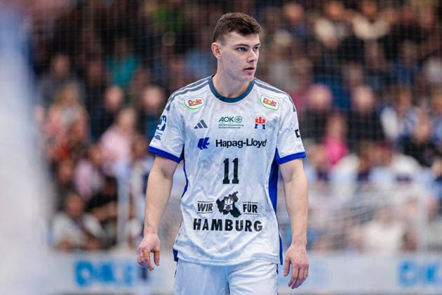 Nicolaj Joergensen Handball Sport Verein Hamburg, 11 GER, TBV Lemgo Lippe vs Handball Sport Verein Hamburg, Handball, 1 Bundesliga, 23 Matchday, Season 2025 2026, 26 02 2026 GER, TBV Lemgo Lippe vs Handball Sport Verein Hamburg, Handball, 1 Bundesliga, 23 Matchday, Season 2025 2026, 26 02 2026 Lemgo Copyright: xEibner-Pressefoto JanxRollingerx EP_JSK