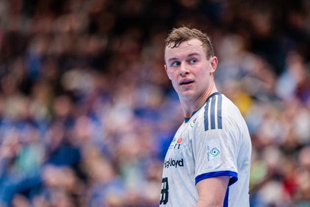Moritz Sauter Handball Sport Verein Hamburg, 33 GER, TBV Lemgo Lippe vs Handball Sport Verein Hamburg, Handball, 1 Bundesliga, 23 Matchday, Season 2025 2026, 26 02 2026 GER, TBV Lemgo Lippe vs Handball Sport Verein Hamburg, Handball, 1 Bundesliga, 23 Matchday, Season 2025 2026, 26 02 2026 Lemgo Copyright: xEibner-Pressefoto JanxRollingerx EP_JSK