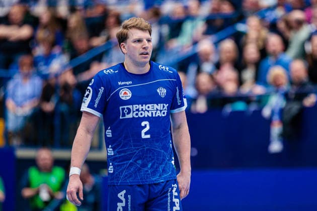 Lukas Hutecek TBV Lemgo Lippe, 02 GER, TBV Lemgo Lippe vs Handball Sport Verein Hamburg, Handball, 1 Bundesliga, 23 Matchday, Season 2025 2026, 26 02 2026 GER, TBV Lemgo Lippe vs Handball Sport Verein Hamburg, Handball, 1 Bundesliga, 23 Matchday, Season 2025 2026, 26 02 2026 Lemgo Copyright: xEibner-Pressefoto JanxRollingerx EP_JSK