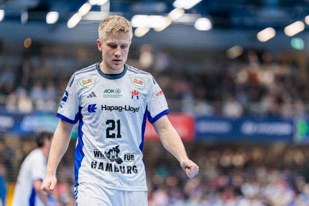 Frederik Bo Andersen Handball Sport Verein Hamburg, 21 GER, TBV Lemgo Lippe vs Handball Sport Verein Hamburg, Handball, 1 Bundesliga, 23 Matchday, Season 2025 2026, 26 02 2026 GER, TBV Lemgo Lippe vs Handball Sport Verein Hamburg, Handball, 1 Bundesliga, 23 Matchday, Season 2025 2026, 26 02 2026 Lemgo Copyright: xEibner-Pressefoto JanxRollingerx EP_JSK