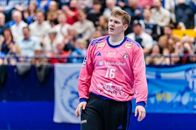 Robin Haug Handball Sport Verein Hamburg, 16 GER, TBV Lemgo Lippe vs Handball Sport Verein Hamburg, Handball, 1 Bundesliga, 23 Matchday, Season 2025 2026, 26 02 2026 GER, TBV Lemgo Lippe vs Handball Sport Verein Hamburg, Handball, 1 Bundesliga, 23 Matchday, Season 2025 2026, 26 02 2026 Lemgo Copyright: xEibner-Pressefoto JanxRollingerx EP_JSK