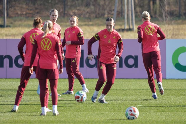 Football, Women, World Cup Qualifiers, National Team Germany, Training