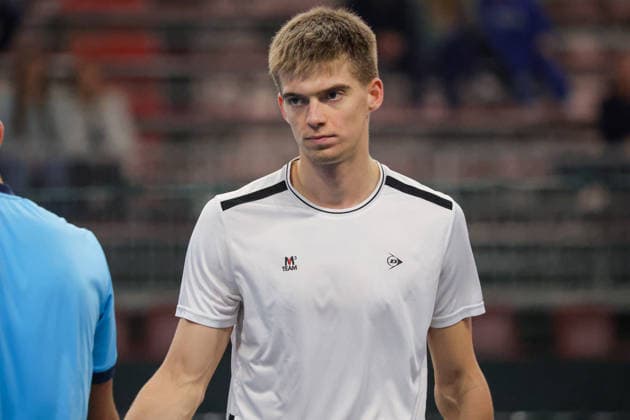 Oleksandr OVCHARENKO (UKR) and Petr NESTEROV (BUL) during Challenger Citta di Lugano, International Tennis match in Lugano, Switzerland, February 26 2026  Copyright: xRobertaxCorradin IPAxSportx xipa-agency.netx xx IPA_72097769 IPA_Agency_IPA72097769