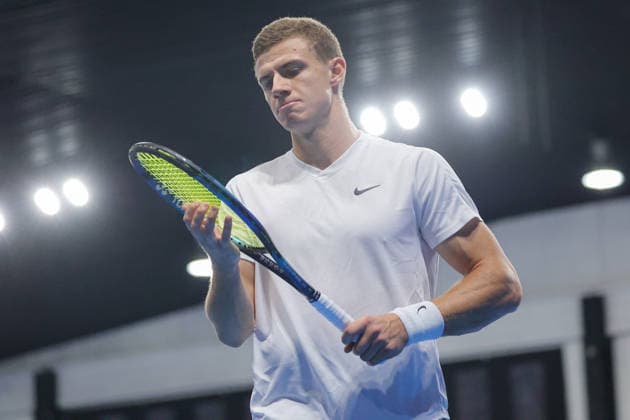 Daniil GLINKA (EST) during Challenger Citta di Lugano, International Tennis match in Lugano, Switzerland, February 26 2026  Copyright: xRobertaxCorradin IPAxSportx xipa-agency.netx xx IPA_72098120 IPA_Agency_IPA72098120