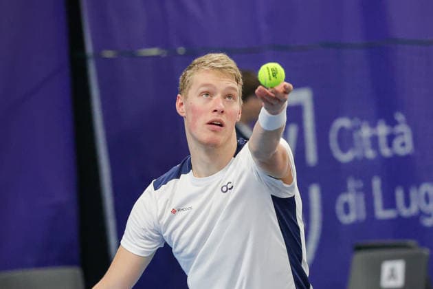 Jarno JANS (NED) and Niels VISKER (NED) during Challenger Citta di Lugano, International Tennis match in Lugano, Switzerland, February 26 2026  Copyright: xRobertaxCorradin IPAxSportx xipa-agency.netx xx IPA_72098104 IPA_Agency_IPA72098104