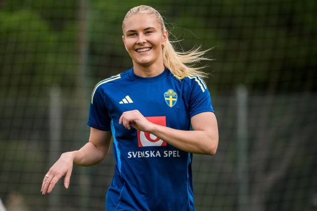 260227 Amanda NildÃ n during a training session with the women s national football team of Sweden on February 27, 2026 in Albuferia Photo Ludvig Thunman BILDBYRAN code LT LT0776 fotboll football soccer fotball vm kval kval fifa womens world cup qualifier qualifier träning practice training sverige sweden dam bbeng sverige sweden  Copyright: LUDVIGxTHUNMAN BB260227LT002