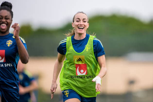 Football, Women, World Cup Qualifiers, National Team Sweden, Training