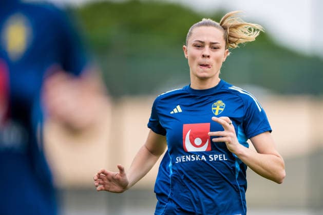 260227 During a training session with the women s national football team of Sweden on February 27, 2026 in Albuferia Photo Ludvig Thunman BILDBYRAN code LT LT0776 fotboll football soccer fotball vm kval kval fifa womens world cup qualifier qualifier träning practice training sverige sweden dam bbeng sverige sweden  Copyright: LUDVIGxTHUNMAN BB260227LT011