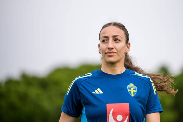 260227 During a training session with the women s national football team of Sweden on February 27, 2026 in Albuferia Photo Ludvig Thunman BILDBYRAN code LT LT0776 fotboll football soccer fotball vm kval kval fifa womens world cup qualifier qualifier träning practice training sverige sweden dam bbeng sverige sweden  Copyright: LUDVIGxTHUNMAN BB260227LT026