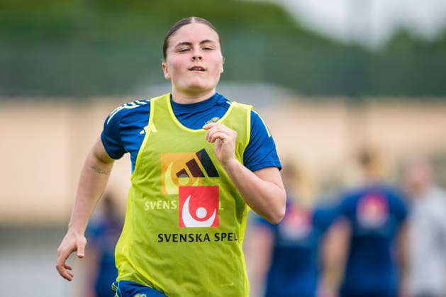 260227 Hanna Wijk during a training session with the women s national football team of Sweden on February 27, 2026 in Albuferia Photo Ludvig Thunman BILDBYRAN code LT LT0776 fotboll football soccer fotball vm kval kval fifa womens world cup qualifier qualifier träning practice training sverige sweden dam bbeng sverige sweden  Copyright: LUDVIGxTHUNMAN BB260227LT027