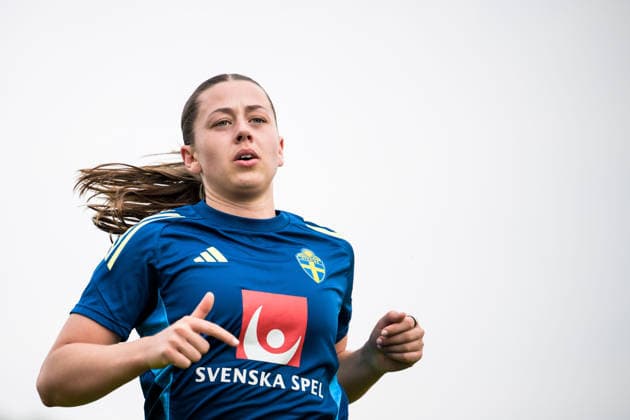 260227 Cornelia Kopacs during a training session with the women s national football team of Sweden on February 27, 2026 in Albuferia Photo Ludvig Thunman BILDBYRAN code LT LT0776 fotboll football soccer fotball vm kval kval fifa womens world cup qualifier qualifier träning practice training sverige sweden dam bbeng sverige sweden  Copyright: LUDVIGxTHUNMAN BB260227LT030