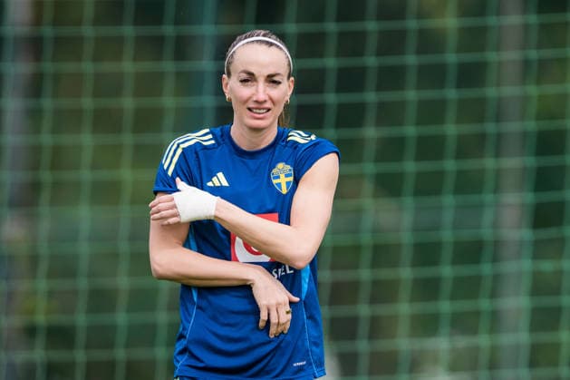 260227 Kosovare Asllani during a training session with the women s national football team of Sweden on February 27, 2026 in Albuferia Photo Ludvig Thunman BILDBYRAN code LT LT0776 fotboll football soccer fotball vm kval kval fifa womens world cup qualifier qualifier träning practice training sverige sweden dam bbeng sverige sweden  Copyright: LUDVIGxTHUNMAN BB260227LT041