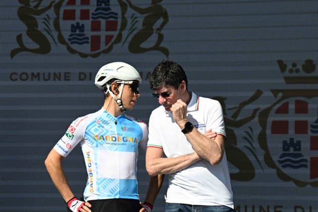 27-02-2026 Giro Di Sardegna; Tappa 03 Cagliari - Tortoli; 2026, Ukyo; Garibbo, Nicolo; Bugno, Gianni; Cagliari; 