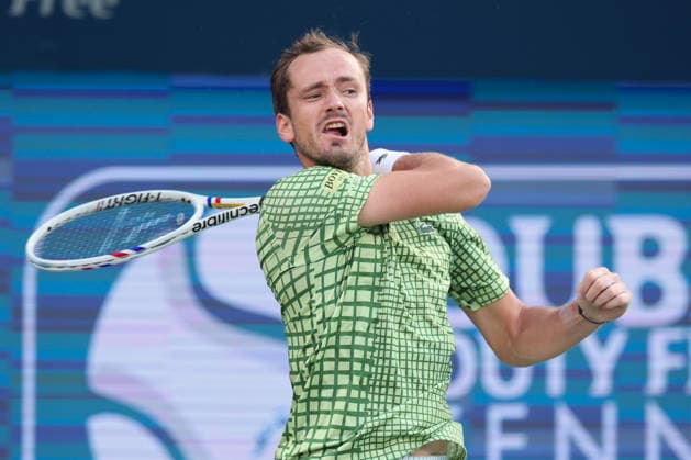 Daniil Medvedev, Dubai Duty Free Tennis Championships, Dubai, U A E Tennis Dubai Tennis Championships 2026 ATP Dubai Duty Free Tennis Stadium Dubai United Arab Emirates 28 February 2026 Copyright: xJuergenxHasenkopfx