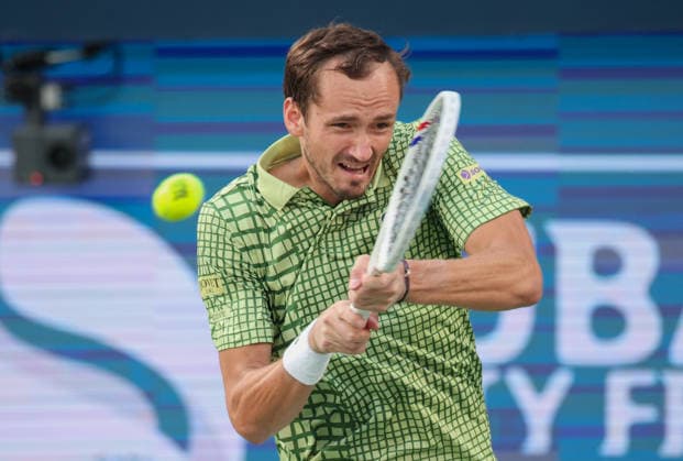 Daniil Medvedev, Dubai Duty Free Tennis Championships, Dubai, U A E Tennis Dubai Tennis Championships 2026 ATP Dubai Duty Free Tennis Stadium Dubai United Arab Emirates 28 February 2026 Copyright: xJuergenxHasenkopfx