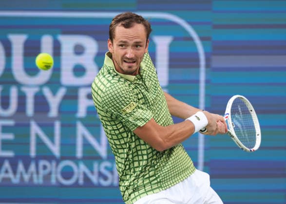 Daniil Medvedev, Dubai Duty Free Tennis Championships, Dubai, U A E Tennis Dubai Tennis Championships 2026 ATP Dubai Duty Free Tennis Stadium Dubai United Arab Emirates 28 February 2026 Copyright: xJuergenxHasenkopfx