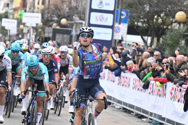 Sport Bilder des Tages 27-02-2026 Giro Di Sardegna; Tappa 03 Cagliari - Tortoli; 2026, Solution Tech - Nippo Rali; Rajovic, Dusan; Tortoli; 