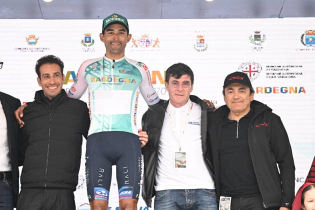 27-02-2026 Giro Di Sardegna; Tappa 03 Cagliari - Tortoli; 2026, Solution Tech - Nippo Rali; Gonzalez Roberto, Carlos; Aru, Fabio; Bugno, Gianni; Chiappucci, Claudio; Tortoli; 