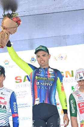 27-02-2026 Giro Di Sardegna; Tappa 03 Cagliari - Tortoli; 2026, Solution Tech - Nippo Rali; Rajovic, Dusan; Tortoli; 