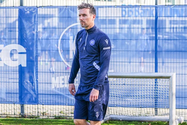 Training on 27 02 26, Men, Soccer, Season 2025 2026, 2 Liga, Karlsruher SC Christian Eichner KSC coach comes to training Karlsruhe Wildparkstadion Baden Württemberg Germany