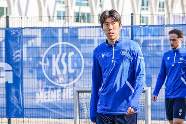 Training on 27 02 26, Men, Soccer, Season 2025 2026, 2 Liga, Karlsruher SC Hyeokkyu Kwon KSC 8 Karlsruhe Wildparkstadion Baden Württemberg Germany